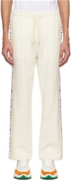 Casablanca Off-White Embroidered Lounge Pants