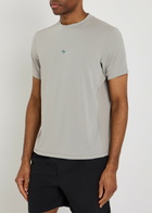 Represent 247 Numbers Stretch-jersey T-shirt Grey