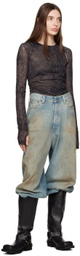 (di)vision Black & Brown Cropped Tank Top