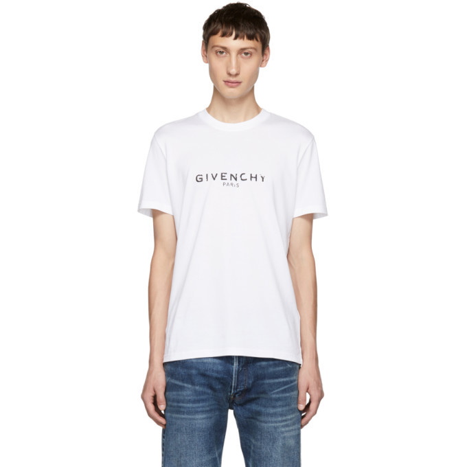 Photo: Givenchy White Logo T-Shirt