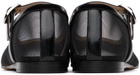 Le Monde Beryl Black Mesh Mary Jane Ballerina Flats