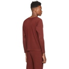 Homme Plisse Issey Miyake Red Pleats Long Sleeve T-Shirt