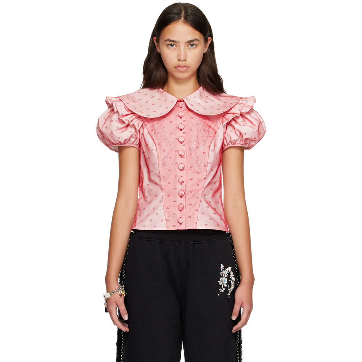Chopova Lowena Red Swoon Blouse