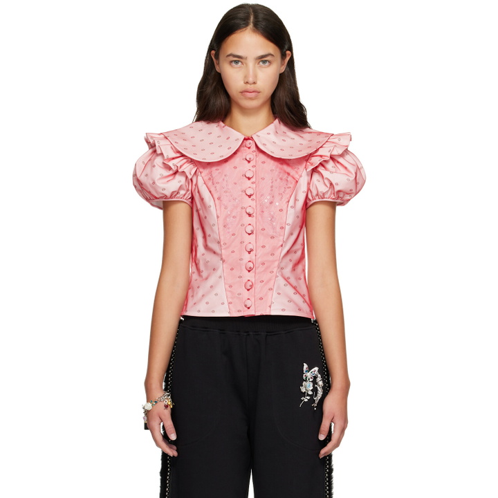 Photo: Chopova Lowena Red Swoon Blouse