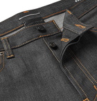 SAINT LAURENT - Selvedge Stretch-Denim Jeans - Dark denim