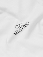 Valentino - Slim-Fit Logo-Print Cotton-Jersey T-Shirt - White