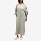 Fear of God ESSENTIALS Women's 3/4 Sleeve Dress in Dark Heather Oatmeal