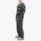 Dime Men's Houndstooth Knit Sweater in Coal