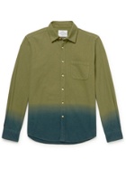 Portuguese Flannel - Dip-Dyed Cotton-Flannel Shirt - Green