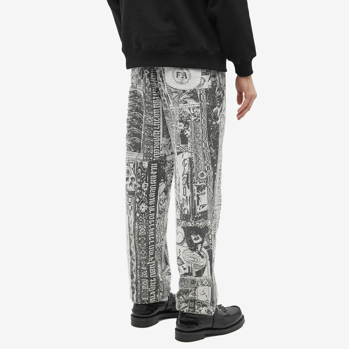 Fucking Awesome Men's Cowabunga Pant in Black/White