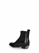 ALEXANDER WANG - 40mm Slick Leather Ankle Boots