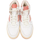 Rhude White and Red Rhecess Hi Sneakers