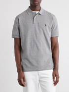 Polo Ralph Lauren - Logo-Embroidered Cotton-Piqué Polo Shirt - Gray