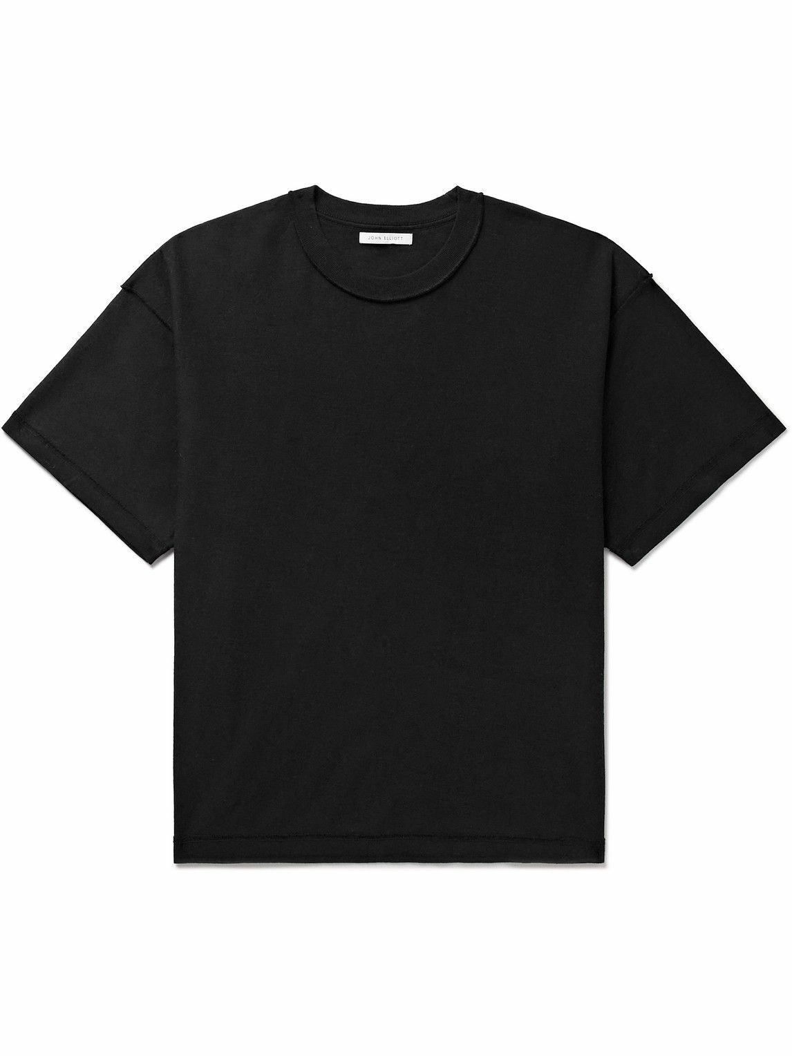 John Elliott - Reversed Cotton-Jersey T-Shirt - Black John Elliott