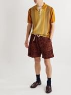 Beams Plus - Striped Cotton Polo Shirt - Yellow