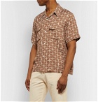 Chimala - Camp-Collar Printed Twill Shirt - Brown