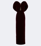 David Koma Velvet gown