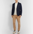 Brunello Cucinelli - Slim-Fit Garment-Dyed Stretch-Cotton Cargo Trousers - Camel