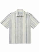 11.11/eleven eleven - Striped Organic Cotton Shirt - Blue