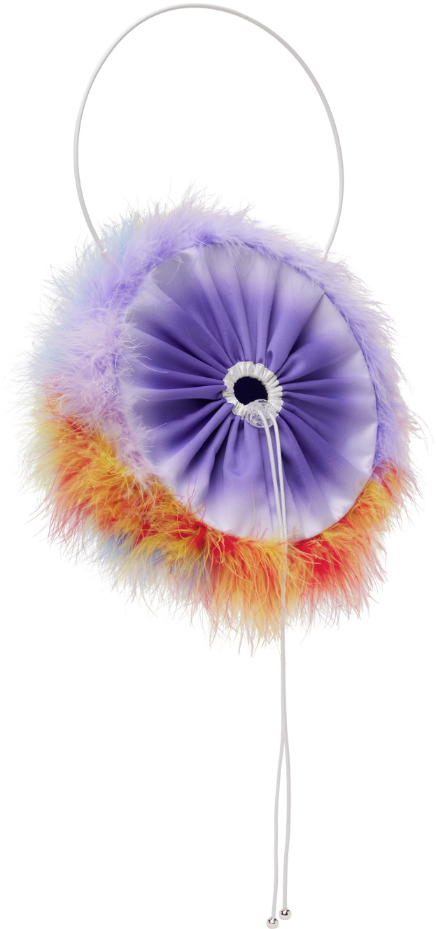 FAL-ASH Multicolor Feather Hoop Bag