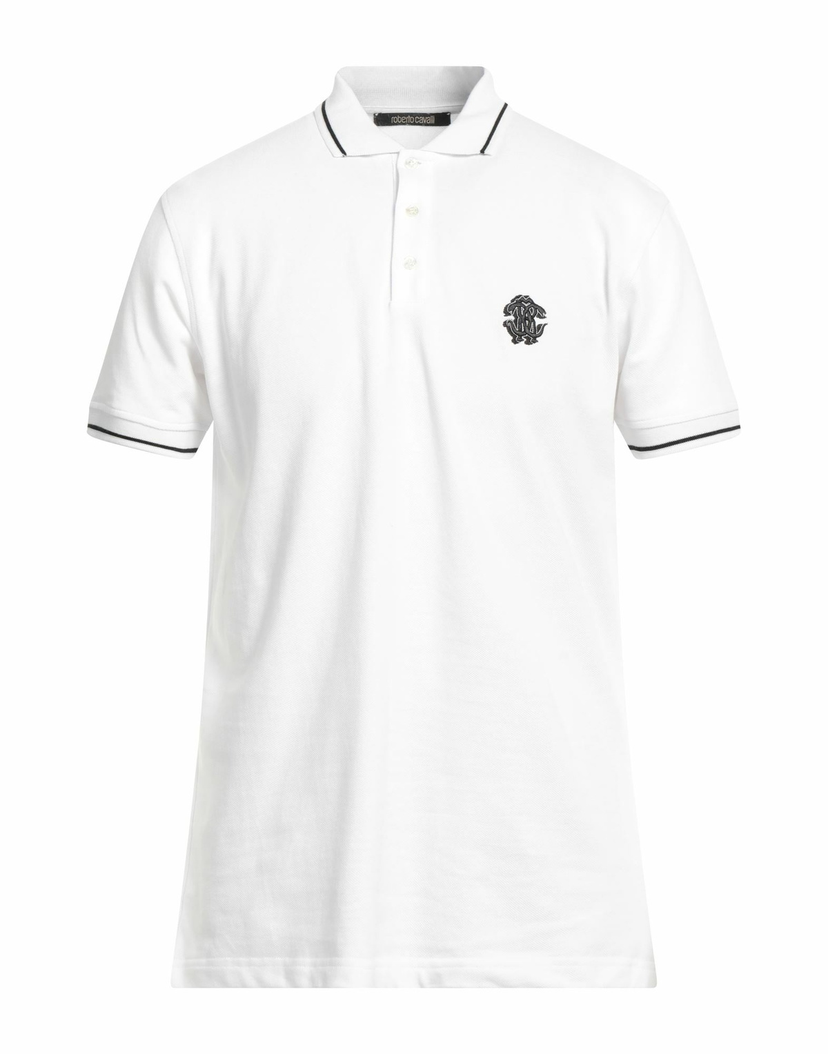 Roberto Cavalli Mens Polo shirt in White
