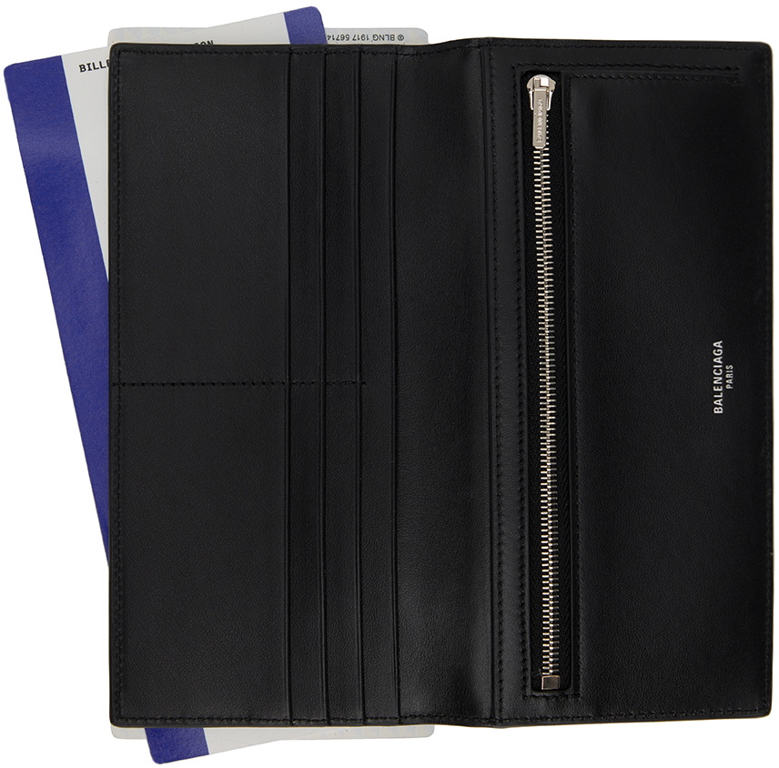 BALENCIAGA PASSPORT LONG WALLET 2 TICKETS BLUE 長財布 革製 Balenciaga Passport 2 Tickets Long Wallet – Cettire