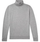 Canali - Mélange Merino Wool Rollneck Sweater - Men - Gray