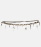 Alessandra Rich Embellished chain belt