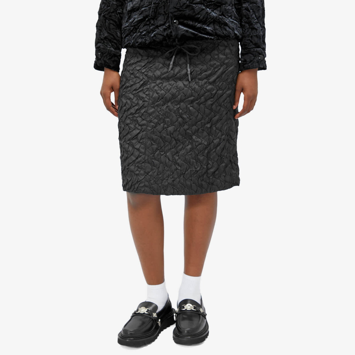 TOGA Women's Archives Taffeta quilting skirt in Black Toga Pulla TOGA Women's Archives Taffeta quilting skirt in Black Toga Pulla