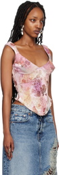 Dilara Findikoglu Pink & Beige 'Alice In Wasteland' Corset