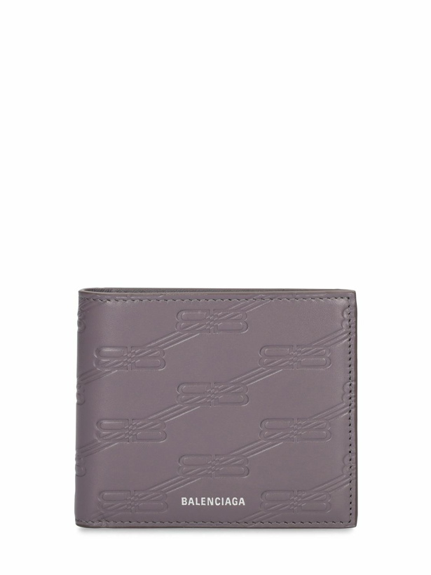 Photo: BALENCIAGA - Bb Monogram Leather Billfold Wallet