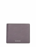 BALENCIAGA - Bb Monogram Leather Billfold Wallet