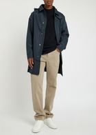 Belstaff Force Hooded Tritech Shell Coat Navy
