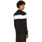 Balmain Black Intarsia Logo Crewneck Sweater