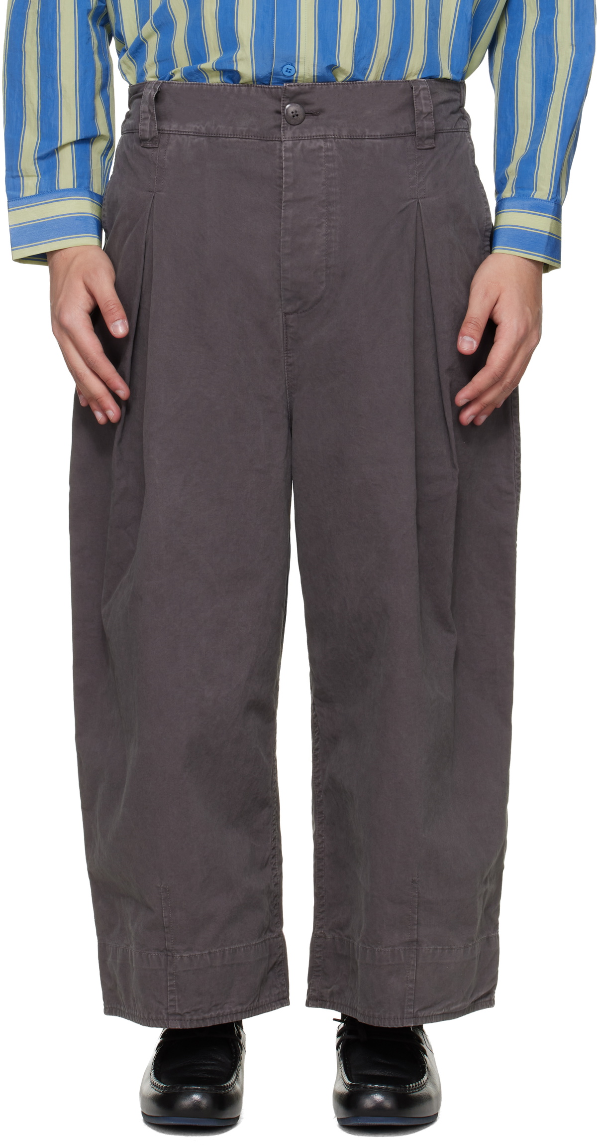 Toogood Khaki 'The Acrobat' Trousers Toogood