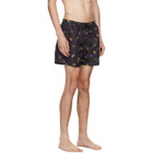 Paul Smith Black 'Cherries' Swim Shorts