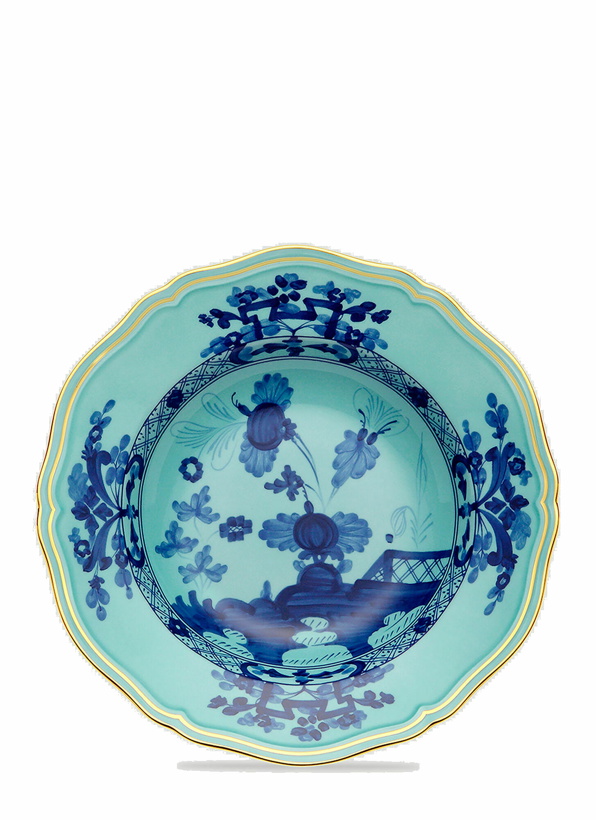 Photo: Set of Two Oriente Italiano Soup Plate in Blue