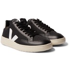 Veja - V-12 Leather-Trimmed B-Mesh Sneakers - Black