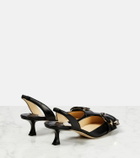 Jimmy Choo - Moni 50 leather slingback pumps