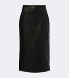 Nour Hammour Alana leather pencil skirt
