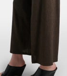 Proenza Schouler Calla linen-blend wide-leg pants