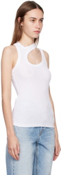 COTTON CITIZEN White Verona Cut Out Tank Top