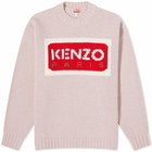 Kenzo Paris Logo Jumper in Faded Pink