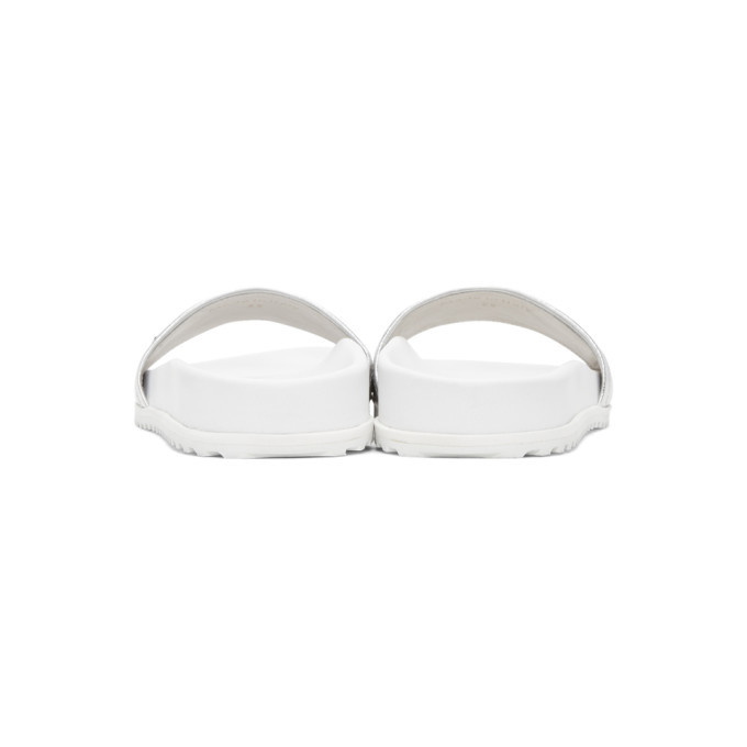 Jil Sander Navy Silver Beach Slide Sandals Jil Sander