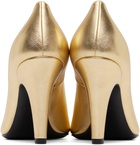 ALAÏA Gold Cone Heels