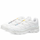 Salomon XT-6 Sneakers in White/Lunar Rock