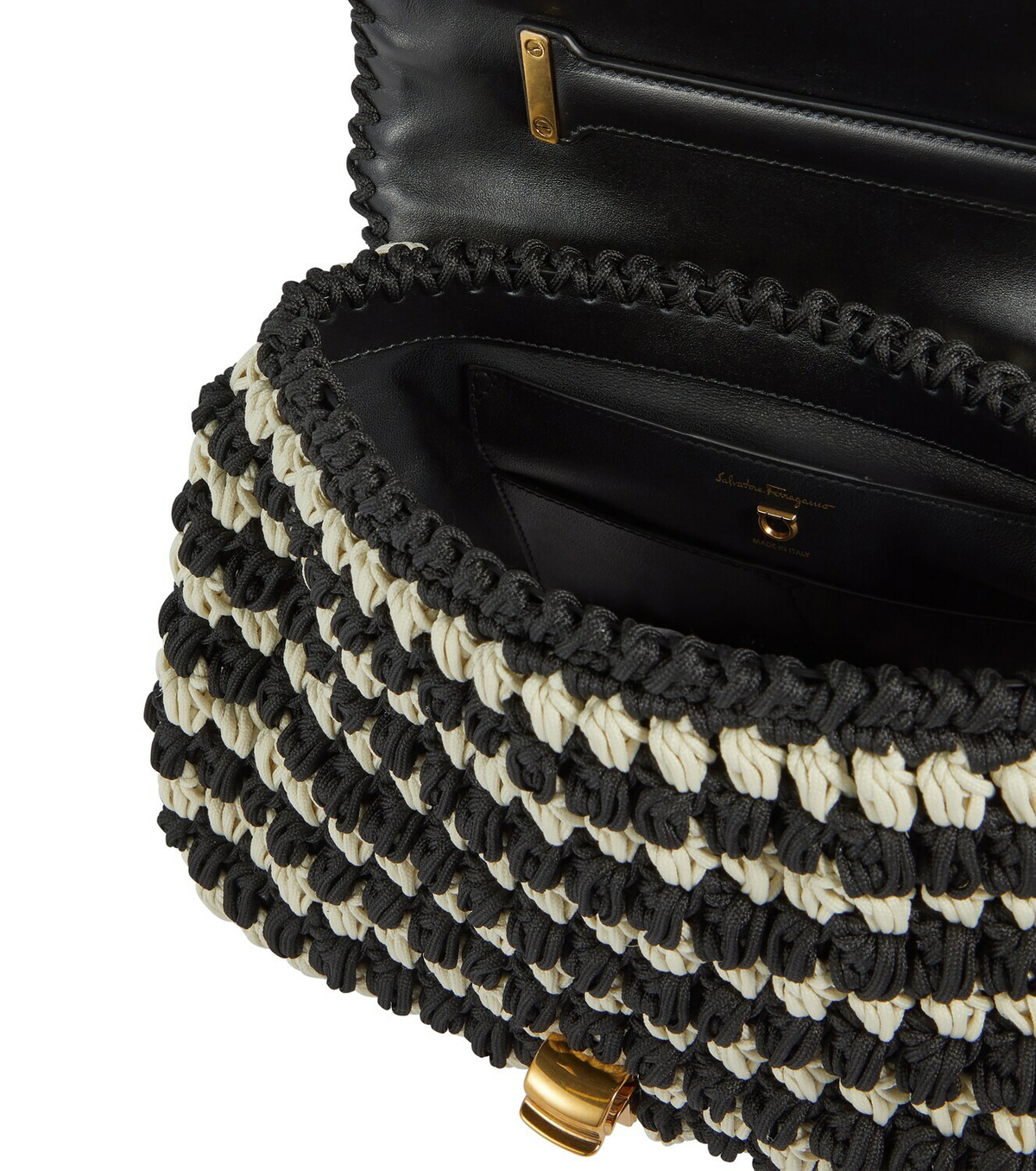 Ferragamo Gancini braided cord tote