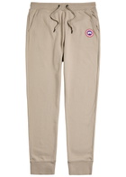 Canada Goose Huron Logo Cotton Sweatpants Beige