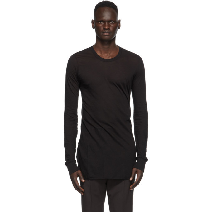 Photo: Rick Owens Black Basic Long Sleeve T-Shirt