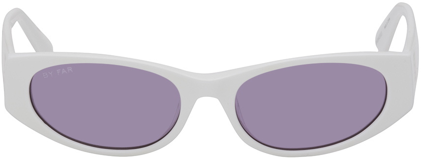 サングラス Sunglasses - By Far - Rodeo - White BY FAR White Rodeo Sunglasses By Far